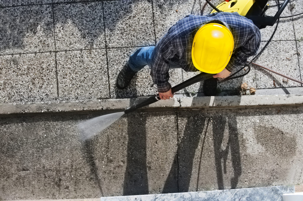 Exterior maintenance and power washing by Anchor Contracting KC